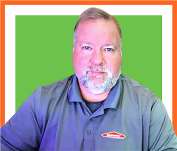 David LaPointe for SERVPRO photo on white wall